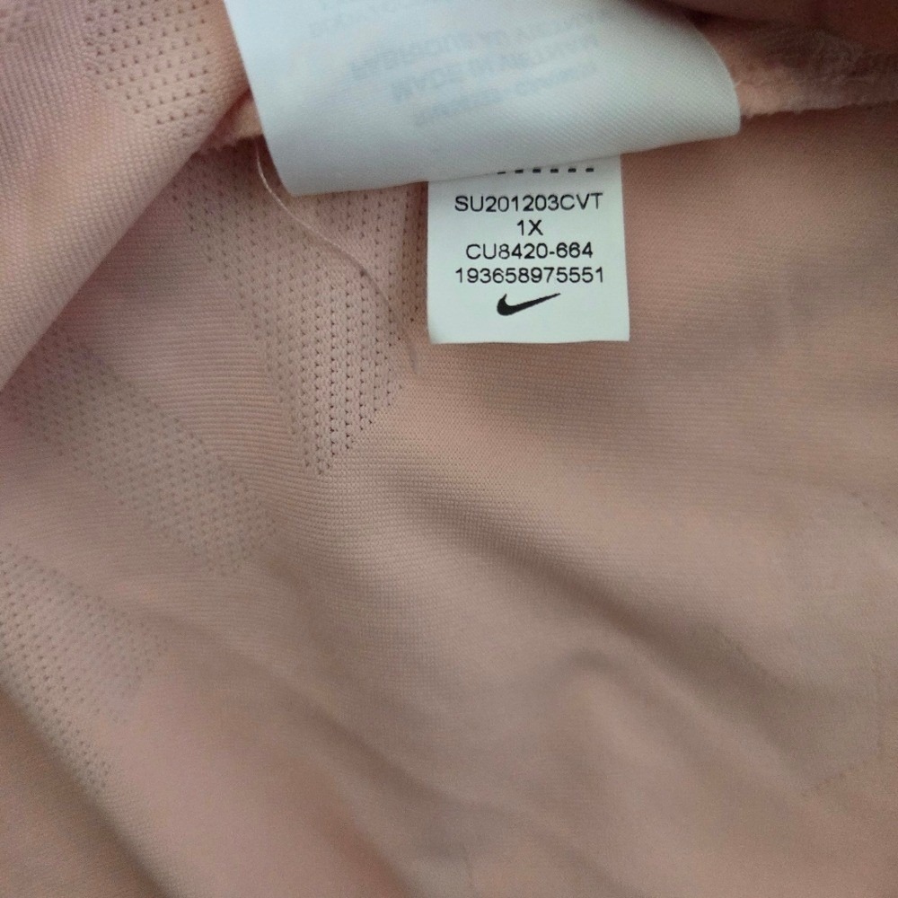 Nike Dri-FIT Pink Open-Back Performance Shirt – Women's 1X - Picture 5 of 5